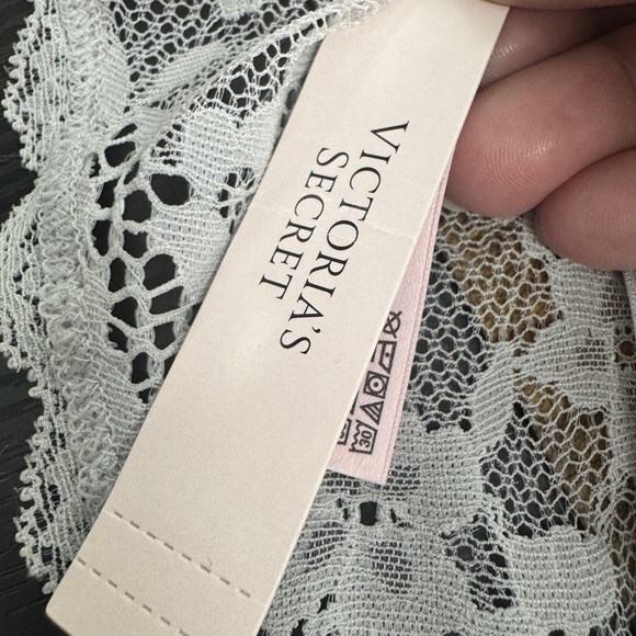 Victoria's Secret Dream Angels Lace Adjustable V-String Panty Grey - Picture 5 of 8